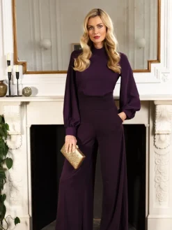 - HotSquash jumpsuit met wijde pijpen en blousonmouwen*Hot Squash Best