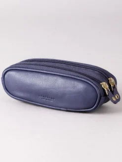 Paars - dubbele brillenkoker*Lakeland Leather