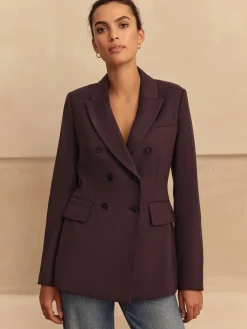 Paars - N.Premium Wool Blend Twill Blazer*Next Hot