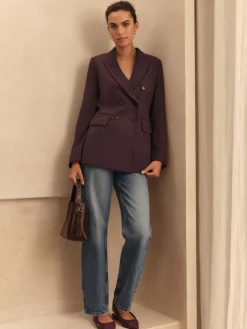 Paars - N.Premium Wool Blend Twill Blazer*Next Hot