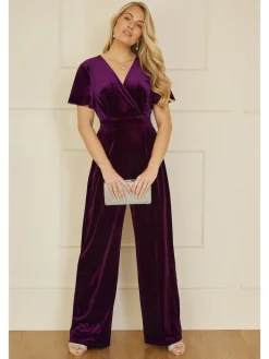 - - Jumpsuit met engelenmouwen*Yumi Clearance