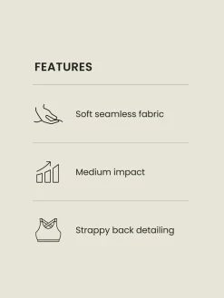 - Naadloze sportbeha met bandjes*Next Clearance