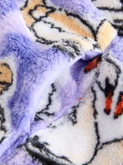 Paarse Swan - Borg fleece met korte rits*Next Best