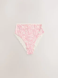 Paisley - Katoenen kanten slipjes 4 stuks*Next Clearance