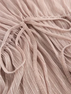 Pale Pink Plisse - Tie Waist Maxi Cover-Up*Next Outlet