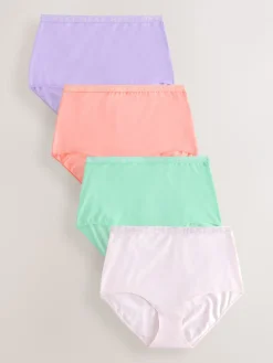 Pastel - 4 Katoenen slipjes met logotailleband*Next Sale