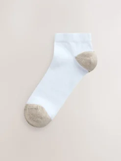 - Heel and Toe Detail White Trainer Socks 4 Pack*Next Sale