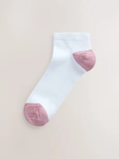 - Heel and Toe Detail White Trainer Socks 4 Pack*Next Sale