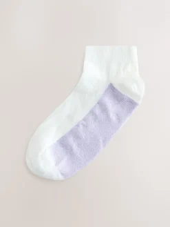 Pastel Marl - 4 Paar sneakersokken met voetbed*Next Outlet