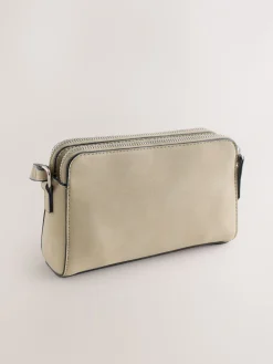 - Double Zip Cross-Body Faux Suede Bag*Next Discount