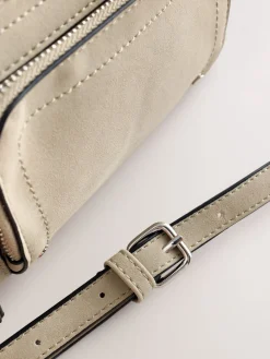 - Double Zip Cross-Body Faux Suede Bag*Next Discount