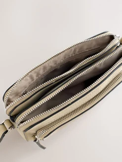 - Double Zip Cross-Body Faux Suede Bag*Next Discount