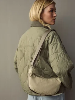 Pastelgeel - Stoffen schoudertas*Next Online