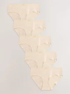 Pastelroze nude - Set van 5 slips met hoog katoengehalte*Next Sale