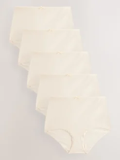 Pastelroze nude - Set van 5 slips met hoog katoengehalte*Next Discount