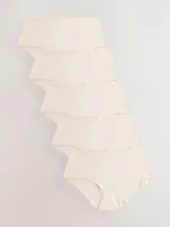 Pastelroze nude - Set van 5 slips met hoog katoengehalte*Next