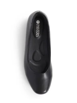 - Zwarte ballerina's met spitse neus*Pavers Outlet