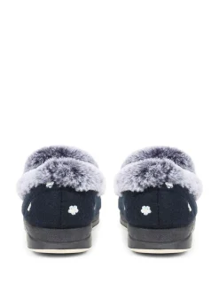 Floral Faux-Fur Slippers*Pavers Clearance