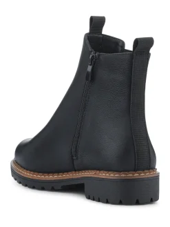 Wide Fit Slip-On With Side Zip Boots*Pavers Best