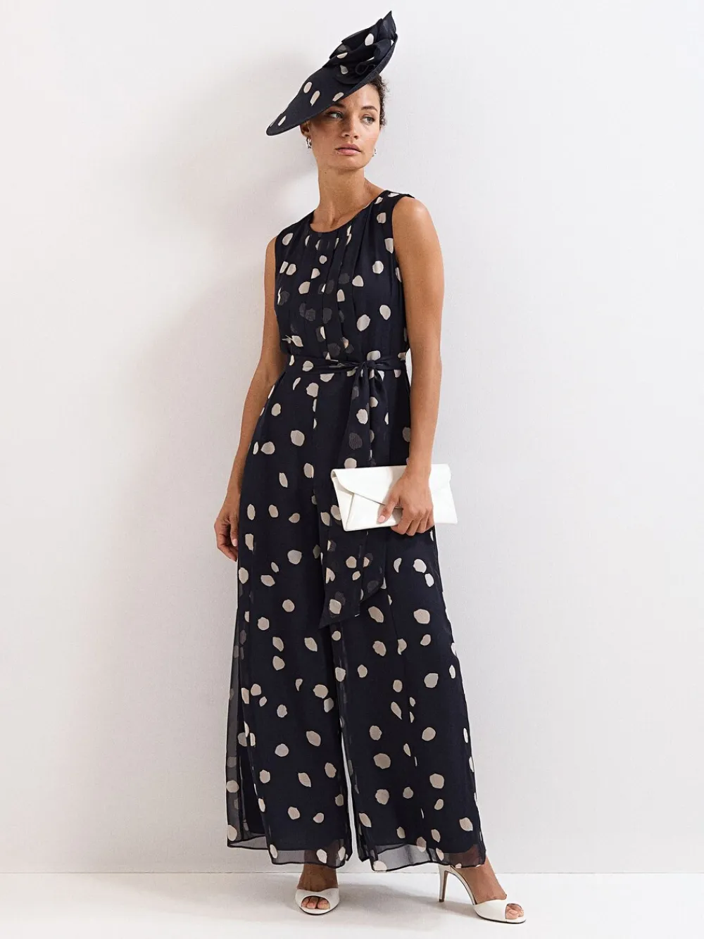 Maxine Spot Jumpsuit*Phase Eight Clearance