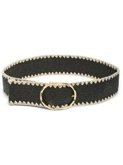 Raffia Woven Waist Belt*PIECES Sale