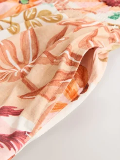 Pink Floral Patch Print - Square Neck Wide Leg Jersey Jumpsuit*Next New