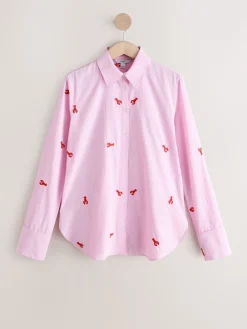 - Overhemd met lange mouwen en borduursel*Next New