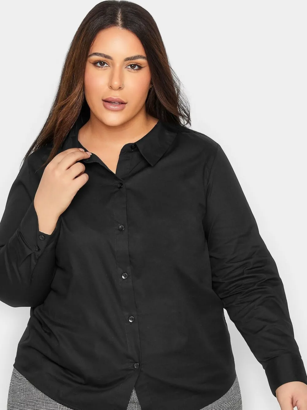 aansluitend 100% katoenen overhemd*PixieGirl Petite Hot