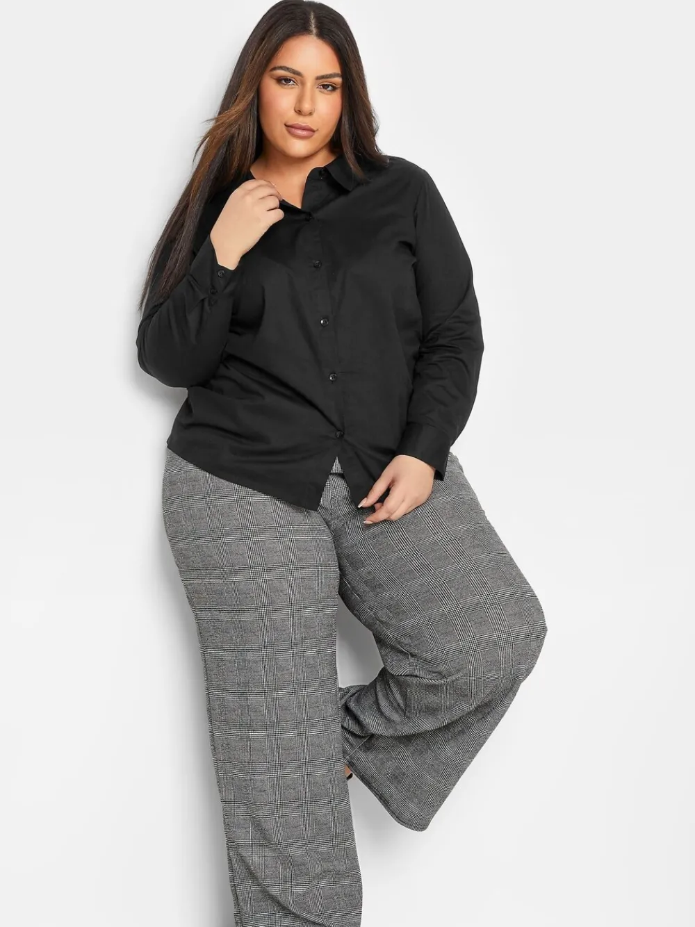 aansluitend 100% katoenen overhemd*PixieGirl Petite Hot