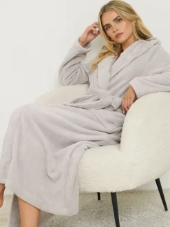 Cotton Touch Hooded Maxi Robe*PixieGirl Petite Sale
