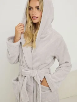 Cotton Touch Hooded Maxi Robe*PixieGirl Petite Sale