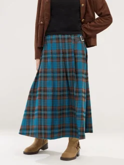 geruite Midi rok met gesp*PixieGirl Petite Hot