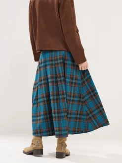 geruite Midi rok met gesp*PixieGirl Petite Hot