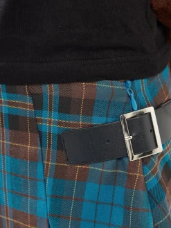 geruite Midi rok met gesp*PixieGirl Petite Hot