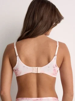 Plum Paars/Bloemenprint - A-E Afvlakkende Ultimate Comfort Beha's 2 Verpakking*Next Online