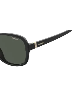 - Oversized zwarte zonnebril met gepolariseerde glazen*Polaroid Discount