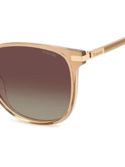 goudkleurige 4170/g/s/x zonnebril met vierkant montuur*Polaroid Hot