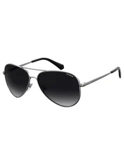 Monochrome Pilot Black Sunglasses*Polaroid Outlet