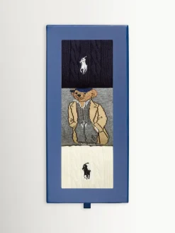 Bear Crew Socks 3 Pack*Polo Ralph Lauren Clearance