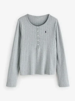 Henley/Wide Leg Sleep Set*Polo Ralph Lauren Clearance