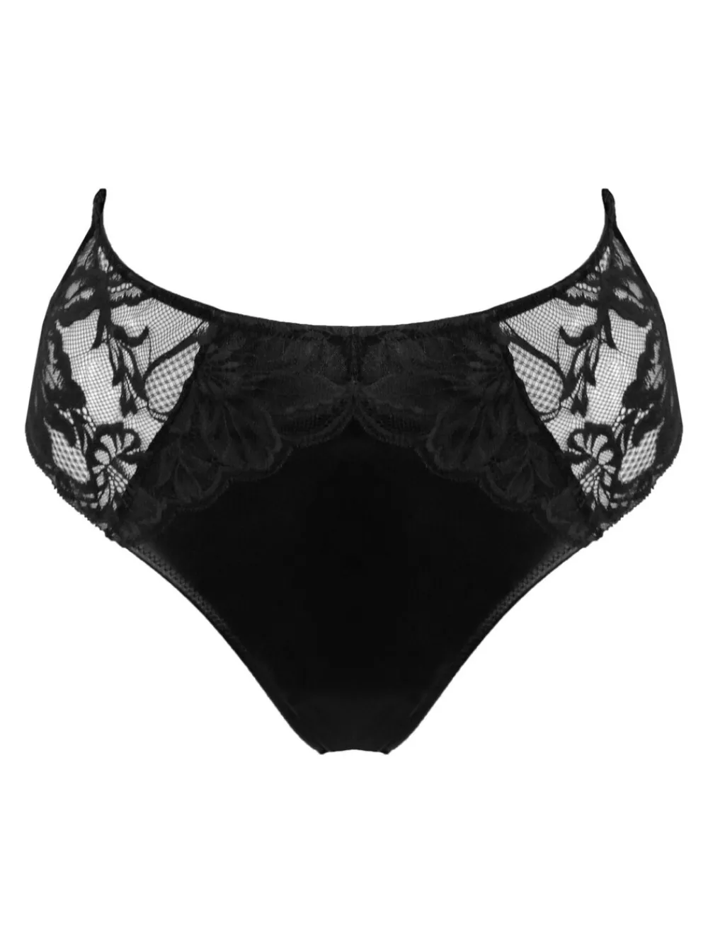 hoogopgesneden Onyx Brazilliaanse slip met hoge taille*Pour Moi Outlet