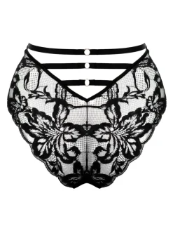 hoogopgesneden Onyx Brazilliaanse slip met hoge taille*Pour Moi Outlet