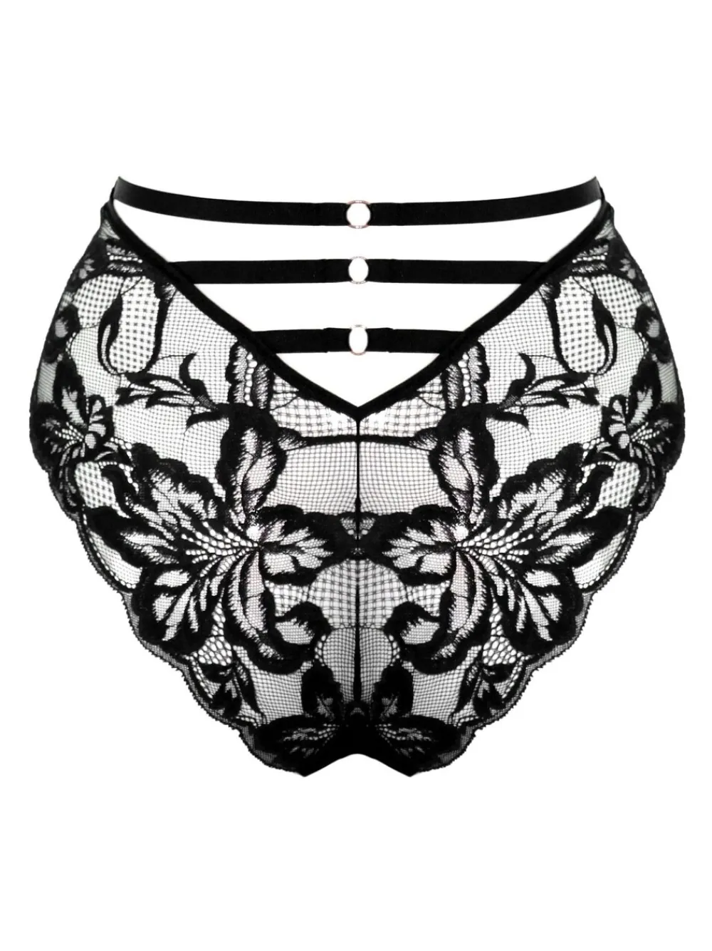 hoogopgesneden Onyx Brazilliaanse slip met hoge taille*Pour Moi Outlet