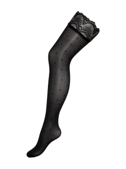 Polka Dot Lace Top 15 Denier Hold-Ups*Pour Moi