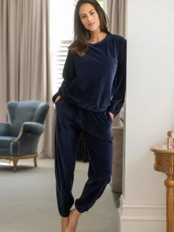 Ribbed Cosy Fleece Lounge Pyjamas Set*Pour Moi Sale