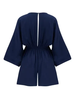 Strandoverall met O-ring en kreukeltextuur*Pour Moi Discount