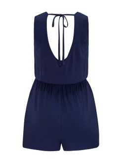 stretchy jersey playsuit met knoopsluiting aan de voorkant voor op het strand*Pour Moi Outlet