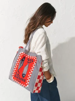 Print - Sardine Print 100% Cotton Shopper Bag*Next New