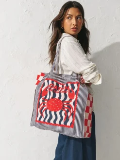 Print - Sardine Print 100% Cotton Shopper Bag*Next New