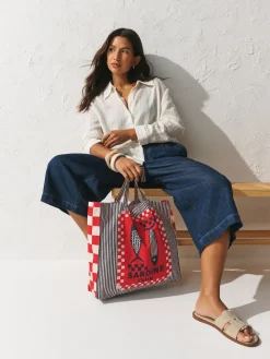 Print - Sardine Print 100% Cotton Shopper Bag*Next New